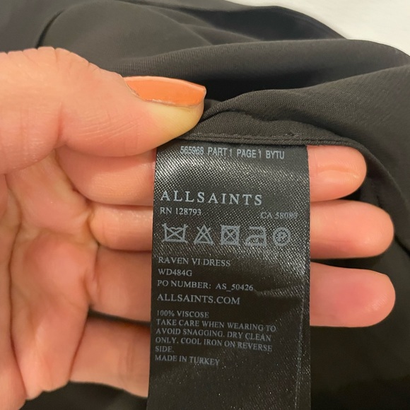 Allsaints noir dress - Picture 4 of 4